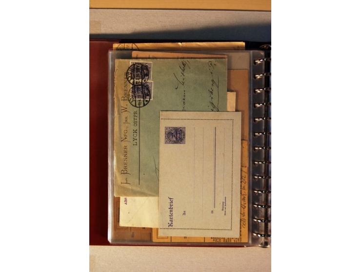 1920, kleiner Posten mit R-Briefen, Satzbriefen, Paketkarten und Besonderheiten