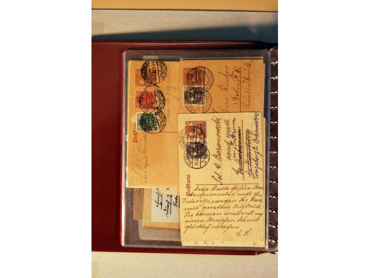 1920, kleiner Posten mit R-Briefen, Satzbriefen, Paketkarten und Besonderheiten