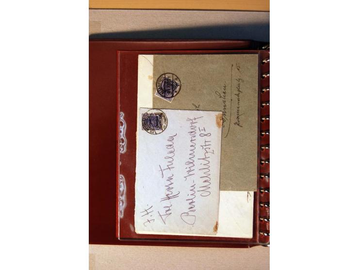 1920, kleiner Posten mit R-Briefen, Satzbriefen, Paketkarten und Besonderheiten