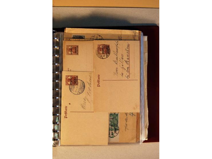 1920, kleiner Posten mit R-Briefen, Satzbriefen, Paketkarten und Besonderheiten