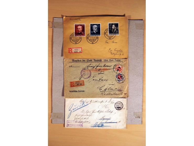1920/39, über 200 Briefe und Karten mit Schwerpunkt bei den Ganzsachen, dabei viele Bildpost- und Sonderkarten, Halbamtliche 