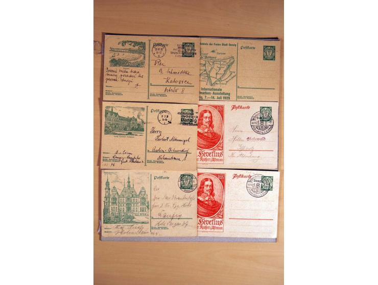 1920/39, über 200 Briefe und Karten mit Schwerpunkt bei den Ganzsachen, dabei viele Bildpost- und Sonderkarten, Halbamtliche 