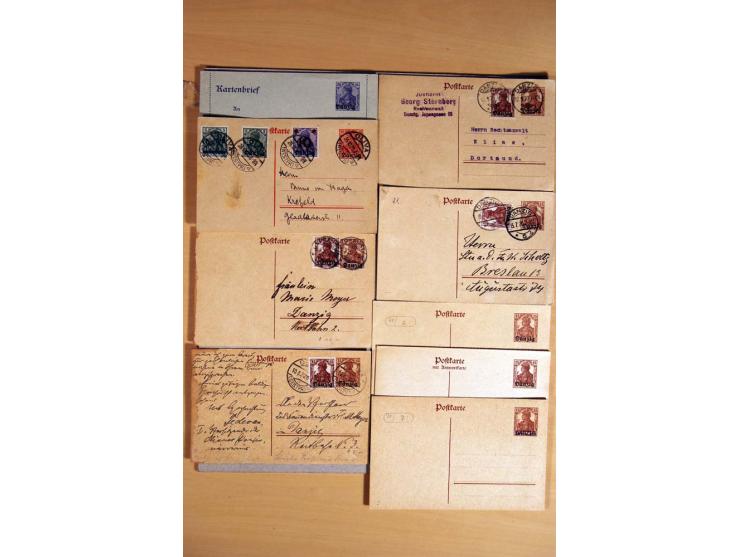 1920/39, über 200 Briefe und Karten mit Schwerpunkt bei den Ganzsachen, dabei viele Bildpost- und Sonderkarten, Halbamtliche 