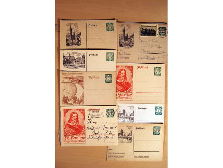 1920/39, über 200 Briefe und Karten mit Schwerpunkt bei den Ganzsachen, dabei viele Bildpost- und Sonderkarten, Halbamtliche 