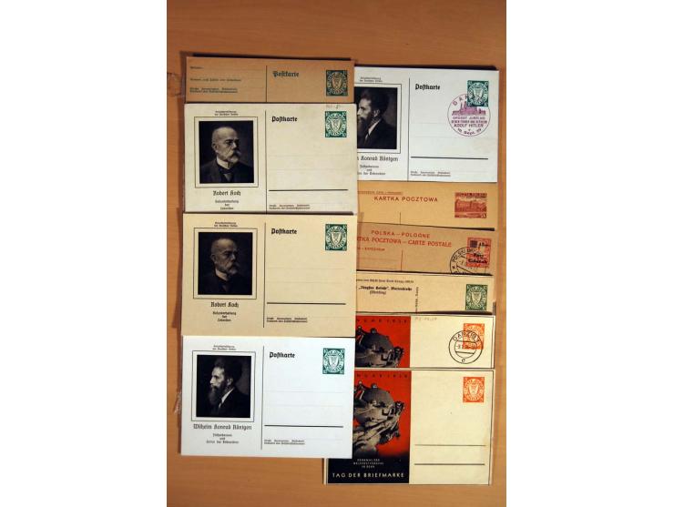 1920/39, über 200 Briefe und Karten mit Schwerpunkt bei den Ganzsachen, dabei viele Bildpost- und Sonderkarten, Halbamtliche 