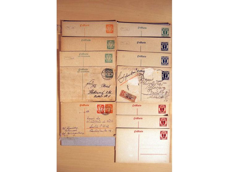 1920/39, über 200 Briefe und Karten mit Schwerpunkt bei den Ganzsachen, dabei viele Bildpost- und Sonderkarten, Halbamtliche 