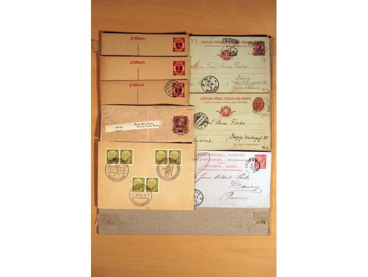 1920/39, über 200 Briefe und Karten mit Schwerpunkt bei den Ganzsachen, dabei viele Bildpost- und Sonderkarten, Halbamtliche 