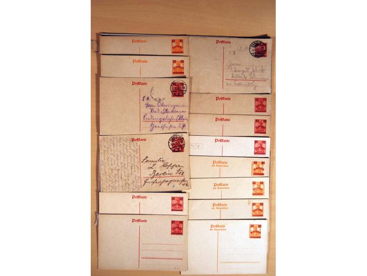 1920/39, über 200 Briefe und Karten mit Schwerpunkt bei den Ganzsachen, dabei viele Bildpost- und Sonderkarten, Halbamtliche 