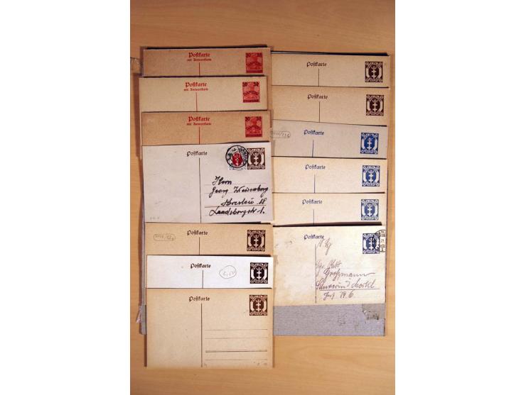 1920/39, über 200 Briefe und Karten mit Schwerpunkt bei den Ganzsachen, dabei viele Bildpost- und Sonderkarten, Halbamtliche 