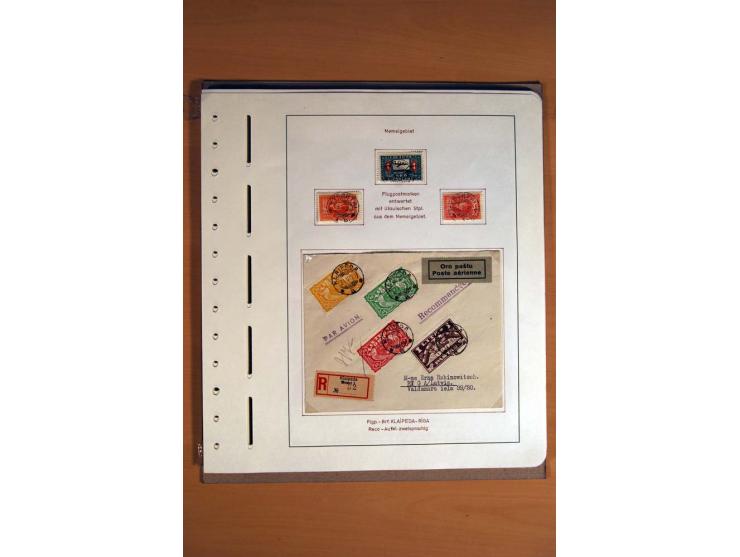 1830/1939, Stempel-und Markensammlung ab Vorphila mit etwas Preußen und Deutsches Reich auf Albenseiten mit Beschriftung, dab