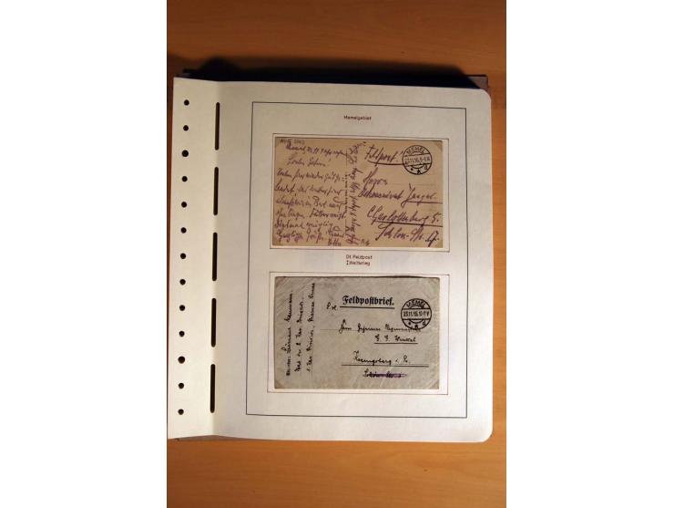 1830/1939, Stempel-und Markensammlung ab Vorphila mit etwas Preußen und Deutsches Reich auf Albenseiten mit Beschriftung, dab
