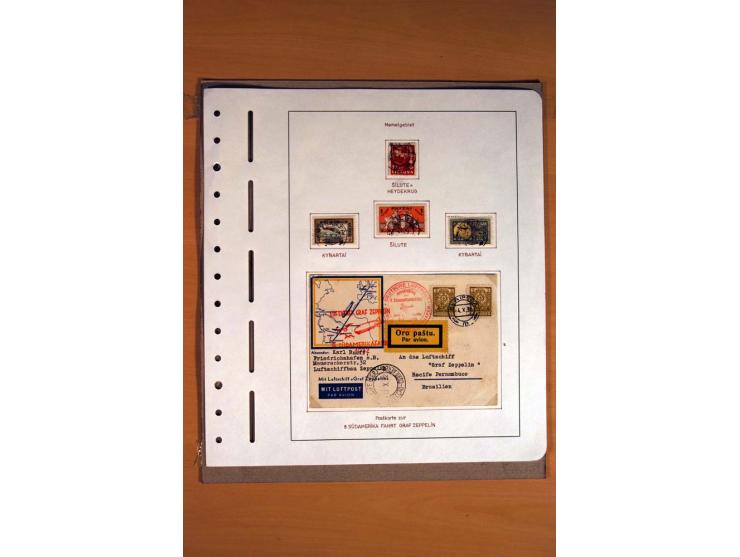 1830/1939, Stempel-und Markensammlung ab Vorphila mit etwas Preußen und Deutsches Reich auf Albenseiten mit Beschriftung, dab