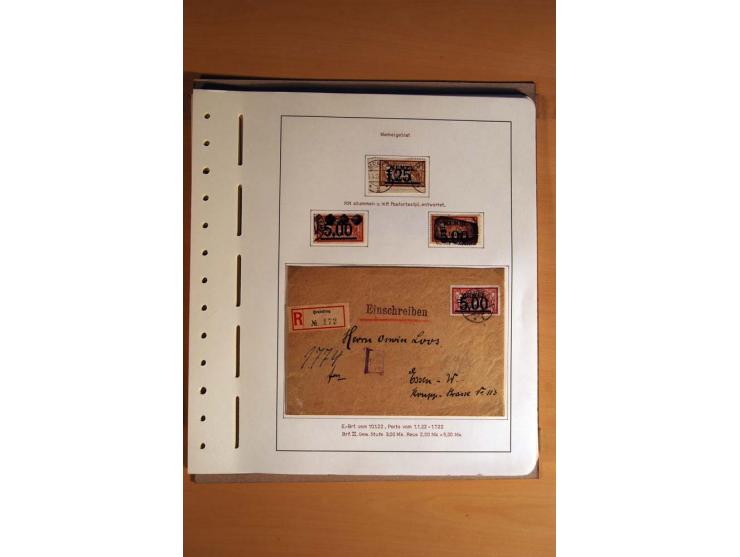 1830/1939, Stempel-und Markensammlung ab Vorphila mit etwas Preußen und Deutsches Reich auf Albenseiten mit Beschriftung, dab
