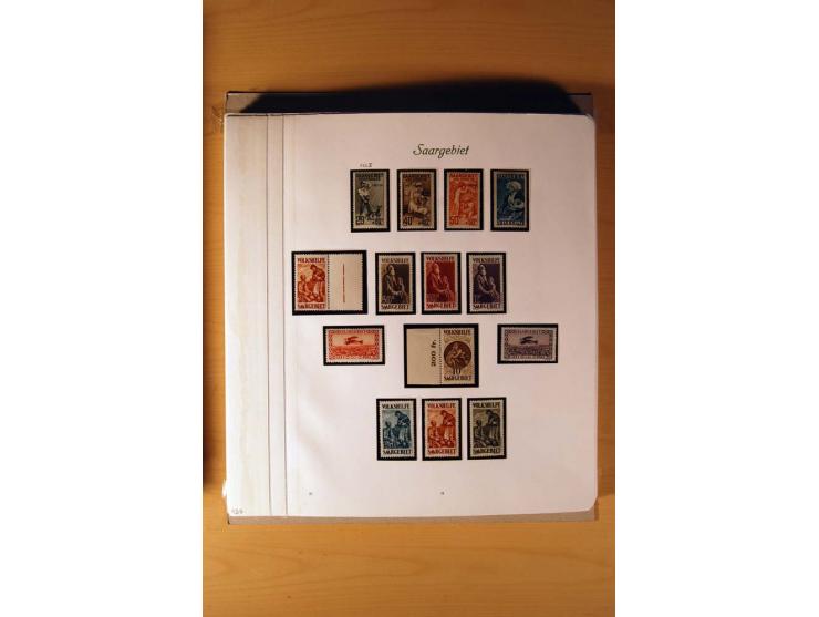 1920/34, ungebrauchte und postfrische sehr umfangreiche Sammlung mit einer Vielzahl von Aufdrucktypen, Abarten, ungezähnten W