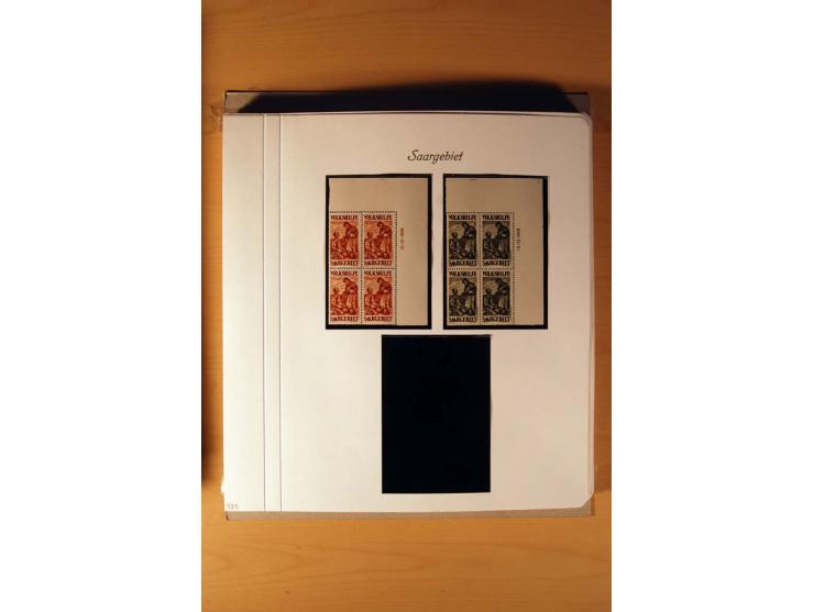 1920/34, ungebrauchte und postfrische sehr umfangreiche Sammlung mit einer Vielzahl von Aufdrucktypen, Abarten, ungezähnten W
