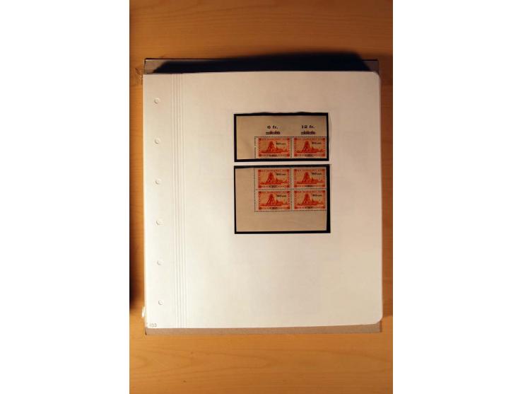 1920/34, ungebrauchte und postfrische sehr umfangreiche Sammlung mit einer Vielzahl von Aufdrucktypen, Abarten, ungezähnten W
