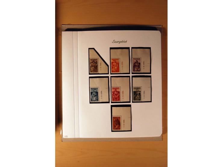 1920/34, ungebrauchte und postfrische sehr umfangreiche Sammlung mit einer Vielzahl von Aufdrucktypen, Abarten, ungezähnten W