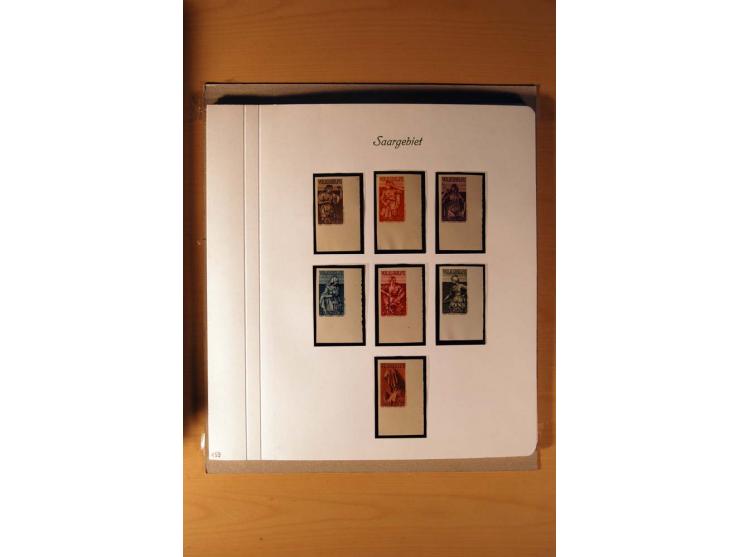 1920/34, ungebrauchte und postfrische sehr umfangreiche Sammlung mit einer Vielzahl von Aufdrucktypen, Abarten, ungezähnten W