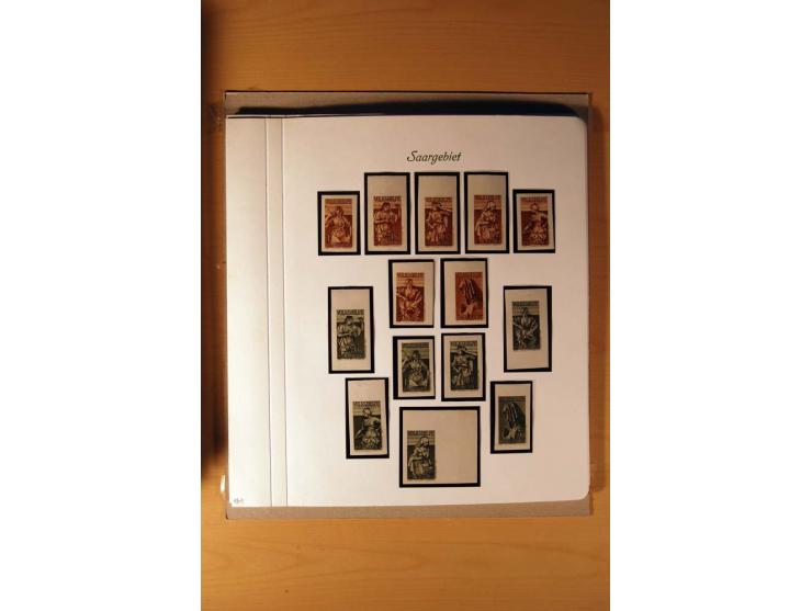 1920/34, ungebrauchte und postfrische sehr umfangreiche Sammlung mit einer Vielzahl von Aufdrucktypen, Abarten, ungezähnten W