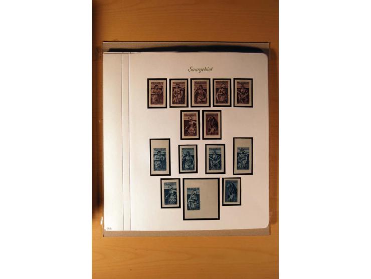 1920/34, ungebrauchte und postfrische sehr umfangreiche Sammlung mit einer Vielzahl von Aufdrucktypen, Abarten, ungezähnten W