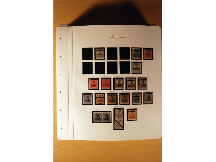 1920/34, ungebrauchte und postfrische sehr umfangreiche Sammlung mit einer Vielzahl von Aufdrucktypen, Abarten, ungezähnten W