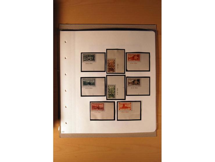 1920/34, ungebrauchte und postfrische sehr umfangreiche Sammlung mit einer Vielzahl von Aufdrucktypen, Abarten, ungezähnten W