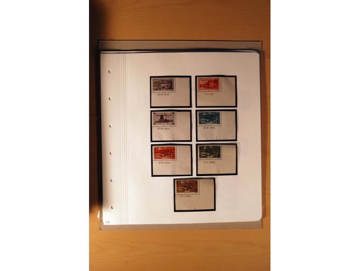 1920/34, ungebrauchte und postfrische sehr umfangreiche Sammlung mit einer Vielzahl von Aufdrucktypen, Abarten, ungezähnten W