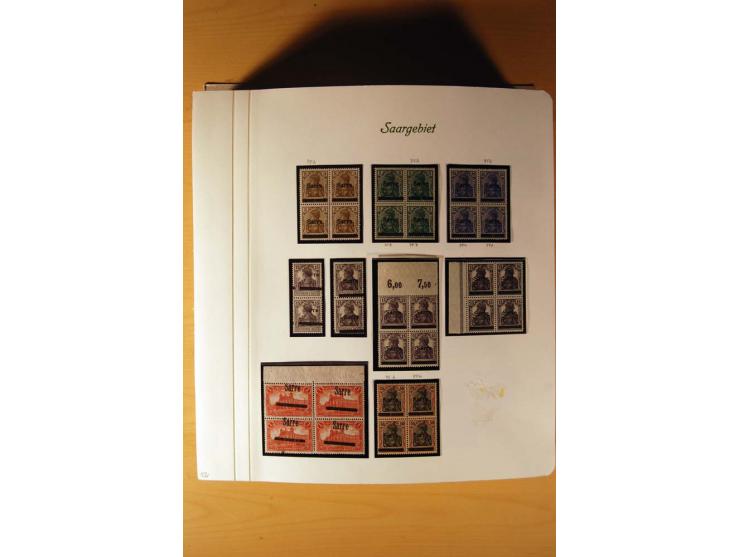 1920/34, ungebrauchte und postfrische sehr umfangreiche Sammlung mit einer Vielzahl von Aufdrucktypen, Abarten, ungezähnten W