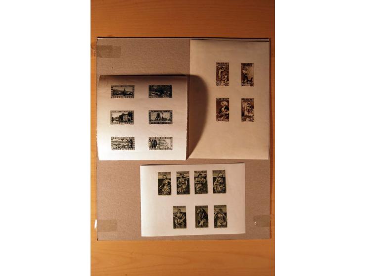 1920/34, ungebrauchte und postfrische sehr umfangreiche Sammlung mit einer Vielzahl von Aufdrucktypen, Abarten, ungezähnten W
