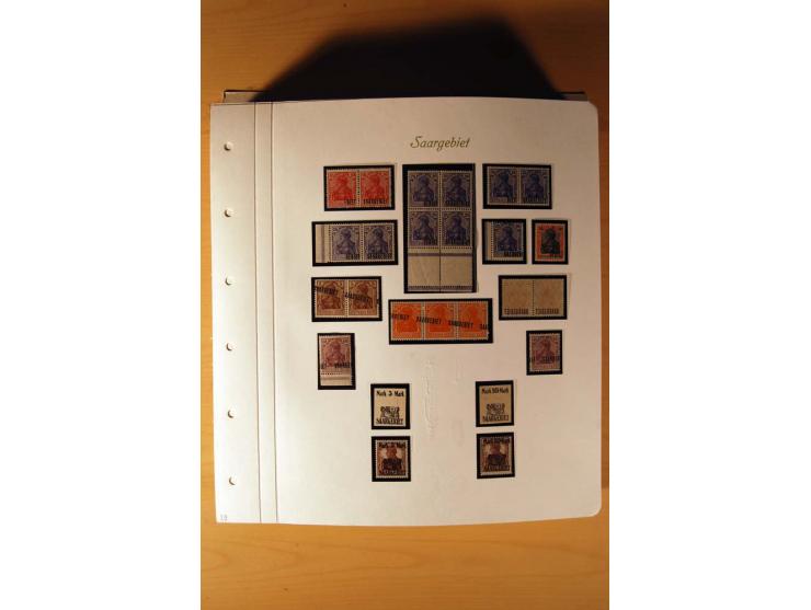 1920/34, ungebrauchte und postfrische sehr umfangreiche Sammlung mit einer Vielzahl von Aufdrucktypen, Abarten, ungezähnten W