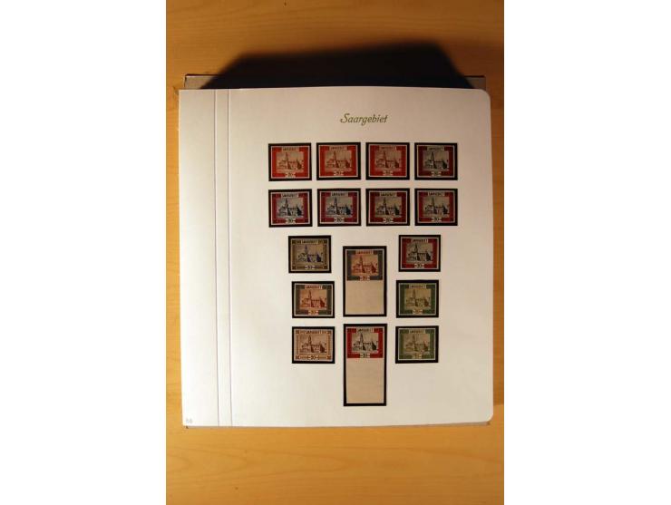 1920/34, ungebrauchte und postfrische sehr umfangreiche Sammlung mit einer Vielzahl von Aufdrucktypen, Abarten, ungezähnten W