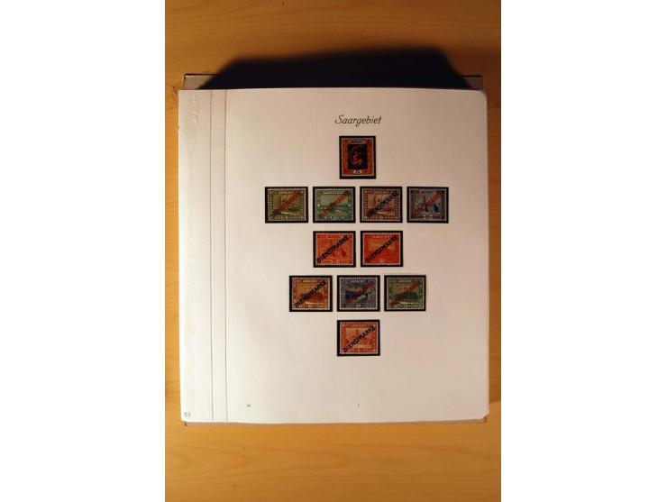 1920/34, ungebrauchte und postfrische sehr umfangreiche Sammlung mit einer Vielzahl von Aufdrucktypen, Abarten, ungezähnten W