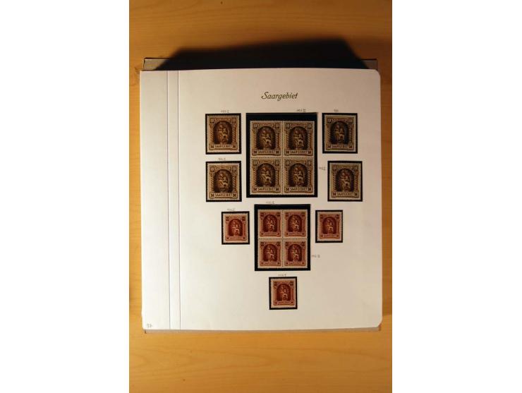 1920/34, ungebrauchte und postfrische sehr umfangreiche Sammlung mit einer Vielzahl von Aufdrucktypen, Abarten, ungezähnten W