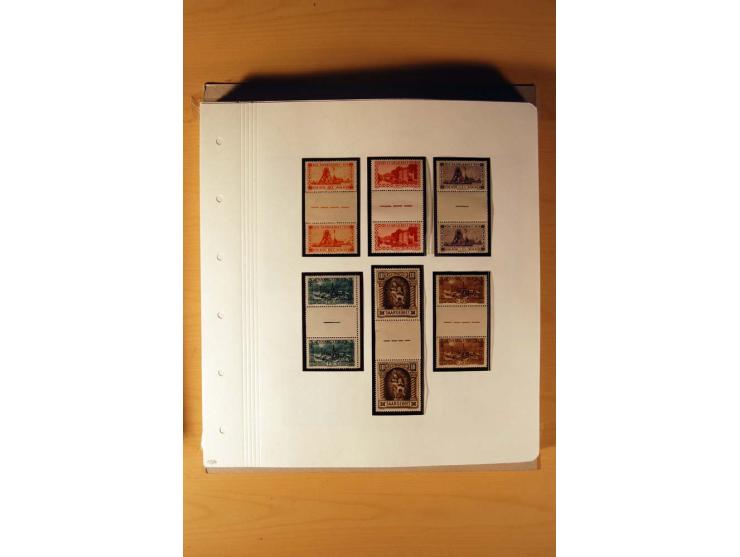 1920/34, ungebrauchte und postfrische sehr umfangreiche Sammlung mit einer Vielzahl von Aufdrucktypen, Abarten, ungezähnten W