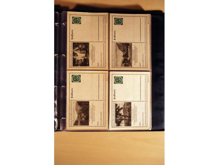 1951, POSTHORN, umfangreiche Sammlung mit einigen hundert Briefen, Karten und Paketkarten in 6 Ordnern inkl. 1 Band Ganzsache