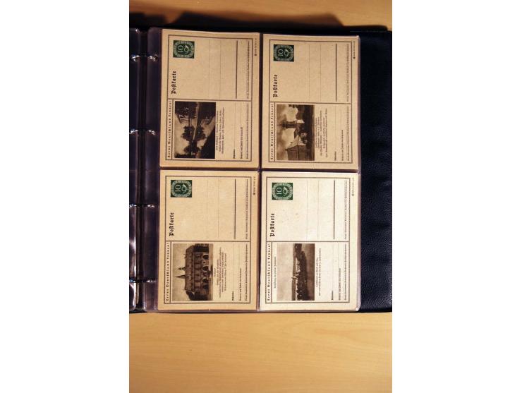 1951, POSTHORN, umfangreiche Sammlung mit einigen hundert Briefen, Karten und Paketkarten in 6 Ordnern inkl. 1 Band Ganzsache