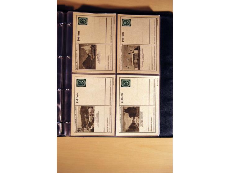 1951, POSTHORN, umfangreiche Sammlung mit einigen hundert Briefen, Karten und Paketkarten in 6 Ordnern inkl. 1 Band Ganzsache
