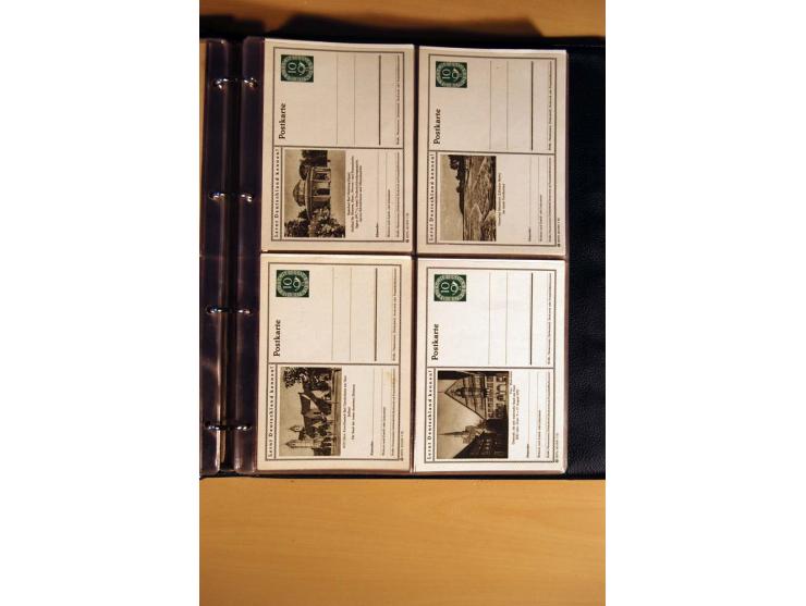 1951, POSTHORN, umfangreiche Sammlung mit einigen hundert Briefen, Karten und Paketkarten in 6 Ordnern inkl. 1 Band Ganzsache