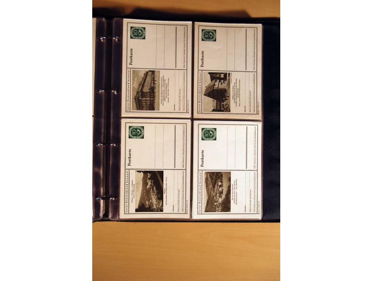 1951, POSTHORN, umfangreiche Sammlung mit einigen hundert Briefen, Karten und Paketkarten in 6 Ordnern inkl. 1 Band Ganzsache