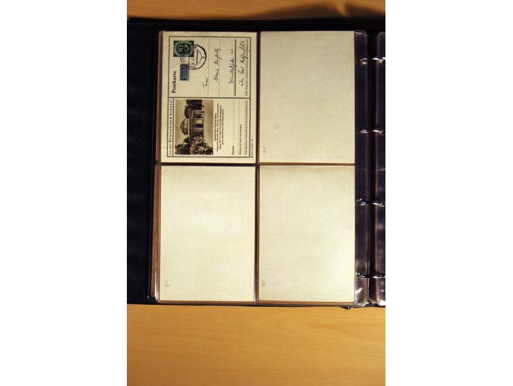 1951, POSTHORN, umfangreiche Sammlung mit einigen hundert Briefen, Karten und Paketkarten in 6 Ordnern inkl. 1 Band Ganzsache