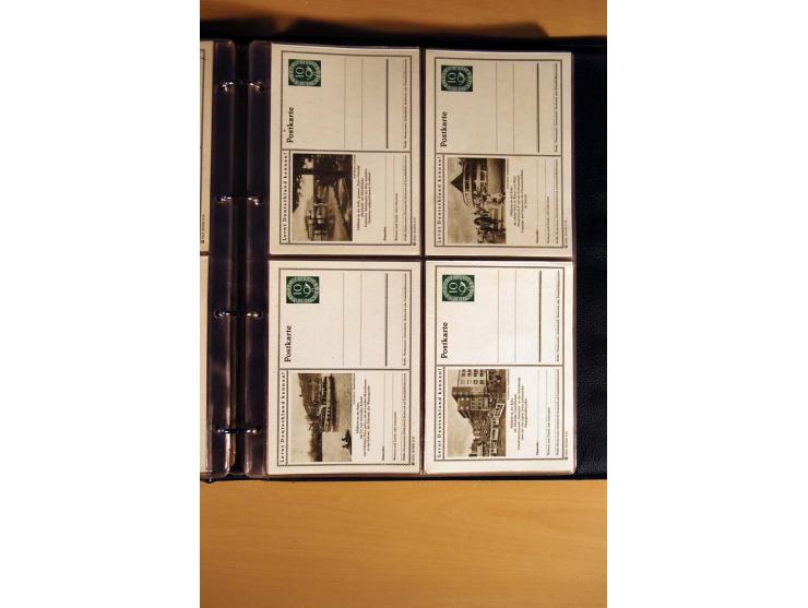 1951, POSTHORN, umfangreiche Sammlung mit einigen hundert Briefen, Karten und Paketkarten in 6 Ordnern inkl. 1 Band Ganzsache