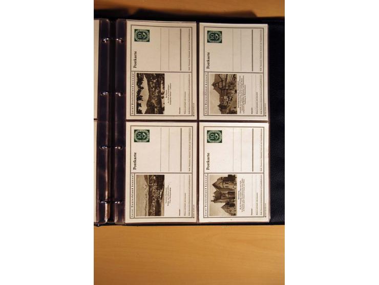 1951, POSTHORN, umfangreiche Sammlung mit einigen hundert Briefen, Karten und Paketkarten in 6 Ordnern inkl. 1 Band Ganzsache