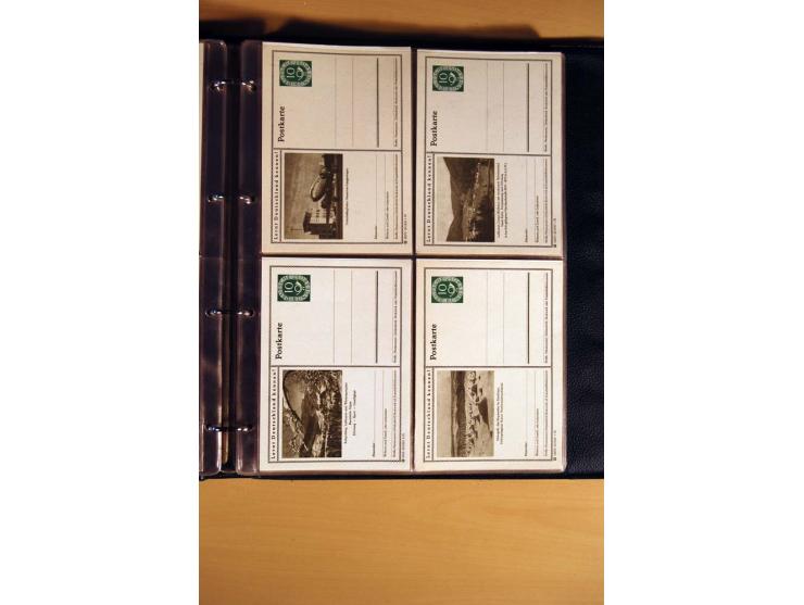 1951, POSTHORN, umfangreiche Sammlung mit einigen hundert Briefen, Karten und Paketkarten in 6 Ordnern inkl. 1 Band Ganzsache