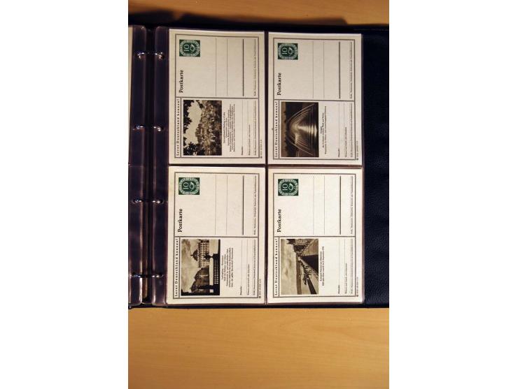 1951, POSTHORN, umfangreiche Sammlung mit einigen hundert Briefen, Karten und Paketkarten in 6 Ordnern inkl. 1 Band Ganzsache