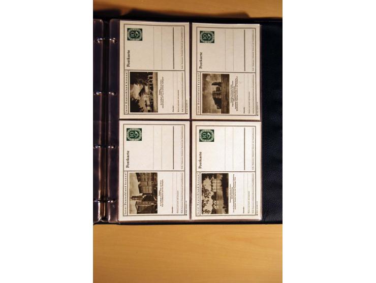 1951, POSTHORN, umfangreiche Sammlung mit einigen hundert Briefen, Karten und Paketkarten in 6 Ordnern inkl. 1 Band Ganzsache