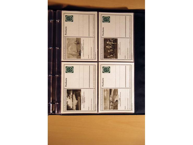1951, POSTHORN, umfangreiche Sammlung mit einigen hundert Briefen, Karten und Paketkarten in 6 Ordnern inkl. 1 Band Ganzsache