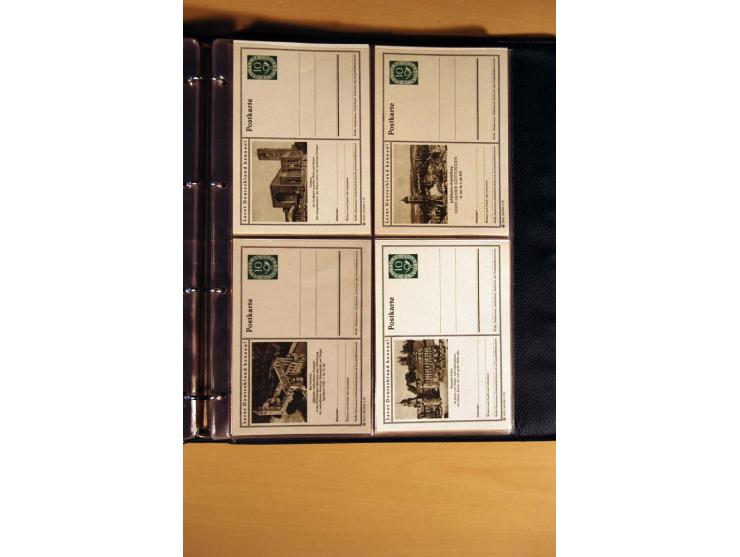 1951, POSTHORN, umfangreiche Sammlung mit einigen hundert Briefen, Karten und Paketkarten in 6 Ordnern inkl. 1 Band Ganzsache