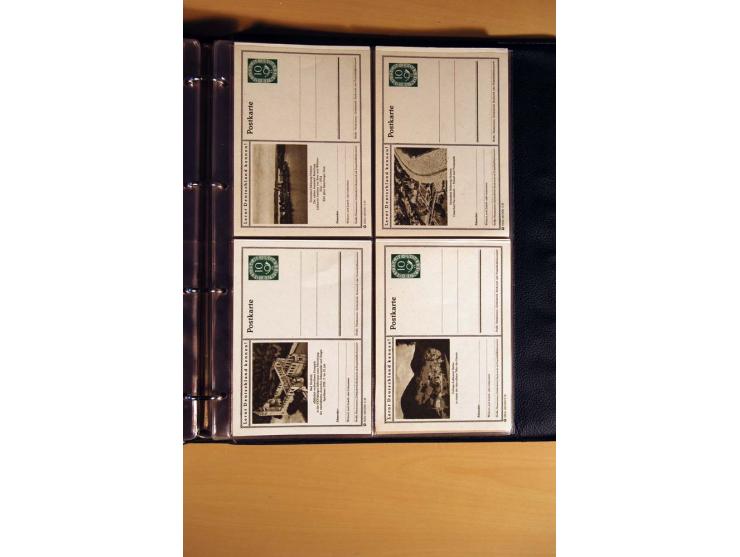 1951, POSTHORN, umfangreiche Sammlung mit einigen hundert Briefen, Karten und Paketkarten in 6 Ordnern inkl. 1 Band Ganzsache