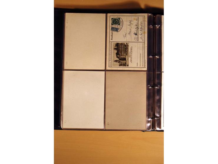 1951, POSTHORN, umfangreiche Sammlung mit einigen hundert Briefen, Karten und Paketkarten in 6 Ordnern inkl. 1 Band Ganzsache