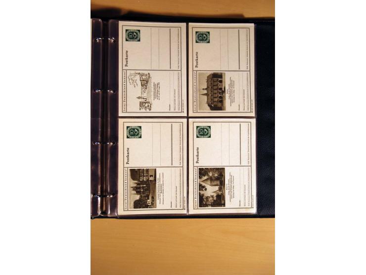 1951, POSTHORN, umfangreiche Sammlung mit einigen hundert Briefen, Karten und Paketkarten in 6 Ordnern inkl. 1 Band Ganzsache
